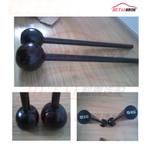 Balck Powder Steel Mace Bell pour entraînement à la force de rotation